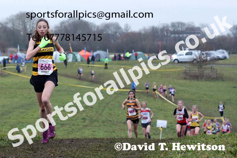 Senior women, 2021 North Eastern Cross Country Championships, Sedgefield. Photo: David T. Hewitson/Sports for All Pics